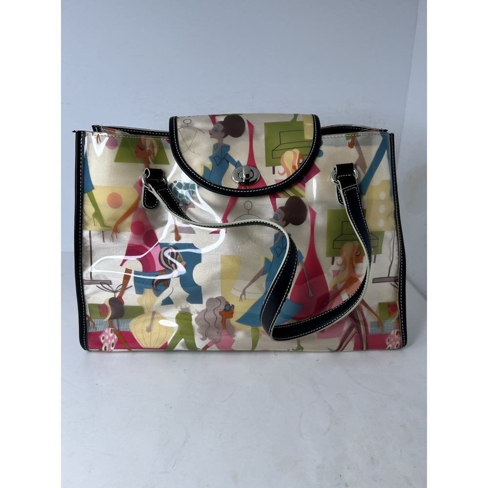 MAXX NEW YORK Shoulder PURSE Handbag PVC MID‎ CENTURY MODERN MCM DESIGN New